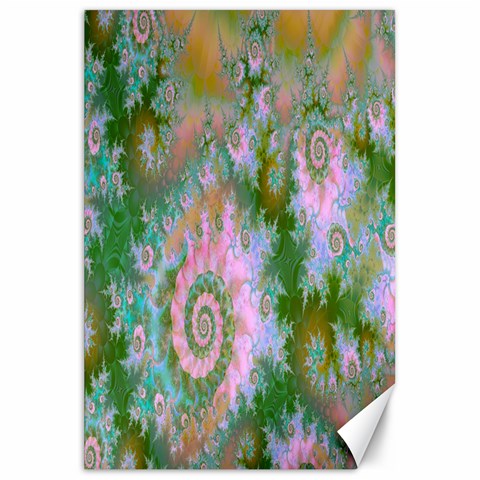 Rose Forest Green, Abstract Swirl Dance Canvas 20  x 30  (Unframed) from ArtsNow.com 19.62 x28.9  Canvas - 1