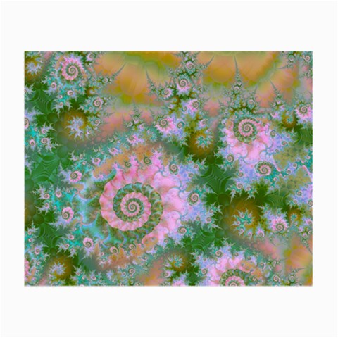 Rose Forest Green, Abstract Swirl Dance Glasses Cloth (Small, Two Sided) from ArtsNow.com Back