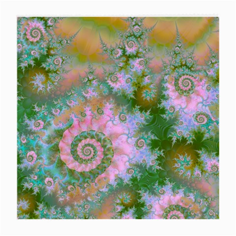 Rose Forest Green, Abstract Swirl Dance Glasses Cloth (Medium, Two Sided) from ArtsNow.com Back