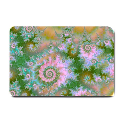 Rose Forest Green, Abstract Swirl Dance Small Door Mat from ArtsNow.com 24 x16  Door Mat