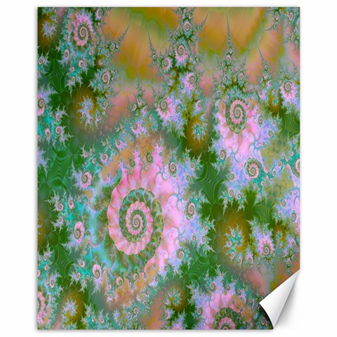 Rose Forest Green, Abstract Swirl Dance Canvas 11  x 14  (Unframed) from ArtsNow.com 10.95 x13.48  Canvas - 1