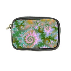 Rose Forest Green, Abstract Swirl Dance Coin Purse from ArtsNow.com Front