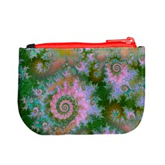 Rose Forest Green, Abstract Swirl Dance Coin Change Purse from ArtsNow.com Back