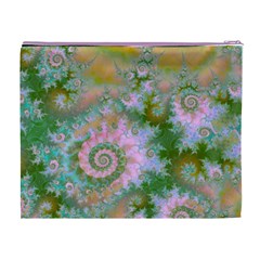 Rose Forest Green, Abstract Swirl Dance Cosmetic Bag (XL) from ArtsNow.com Back