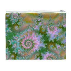 Rose Forest Green, Abstract Swirl Dance Cosmetic Bag (XL) from ArtsNow.com Back