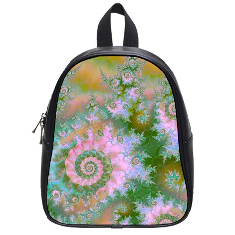 Rose Forest Green, Abstract Swirl Dance School Bag (Small) from ArtsNow.com Front