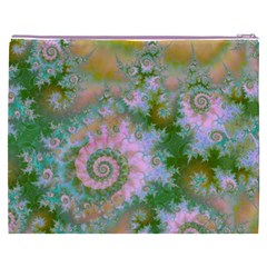 Rose Forest Green, Abstract Swirl Dance Cosmetic Bag (XXXL) from ArtsNow.com Back