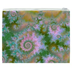 Rose Forest Green, Abstract Swirl Dance Cosmetic Bag (XXXL) from ArtsNow.com Back