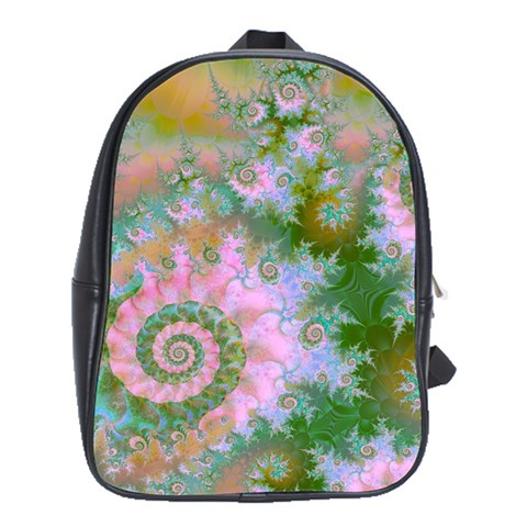 Rose Forest Green, Abstract Swirl Dance School Bag (XL) from ArtsNow.com Front