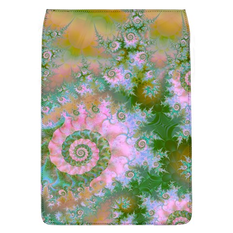 Rose Forest Green, Abstract Swirl Dance Removable Flap Cover (Large) from ArtsNow.com Front