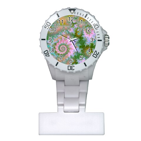 Rose Forest Green, Abstract Swirl Dance Nurses Watch from ArtsNow.com Front