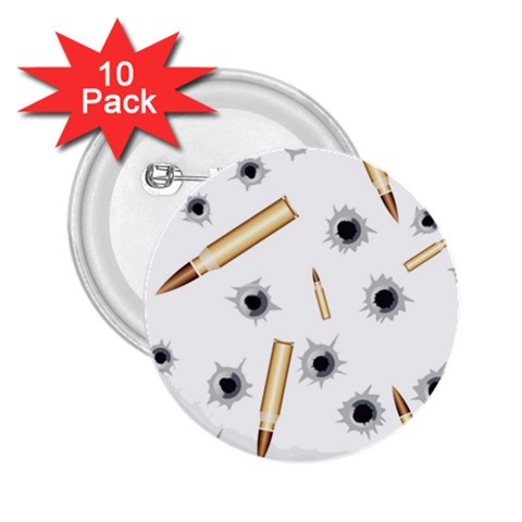 Bulletsnbulletholes 2.25  Button (10 pack) from ArtsNow.com Front