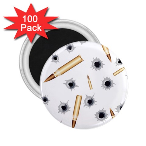 Bulletsnbulletholes 2.25  Button Magnet (100 pack) from ArtsNow.com Front