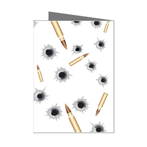 Bulletsnbulletholes Mini Greeting Card (8 Pack) from ArtsNow.com Left