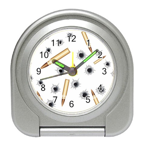 Bulletsnbulletholes Desk Alarm Clock from ArtsNow.com Front