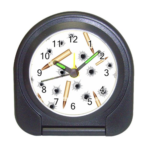 Bulletsnbulletholes Desk Alarm Clock from ArtsNow.com Front