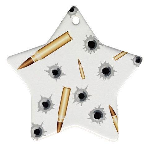 Bulletsnbulletholes Star Ornament (Two Sides) from ArtsNow.com Front