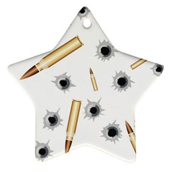 Bulletsnbulletholes Star Ornament (Two Sides) from ArtsNow.com Back