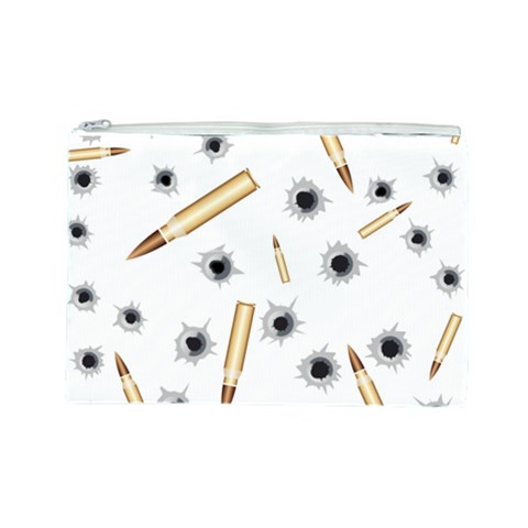 Bulletsnbulletholes Cosmetic Bag (Large) from ArtsNow.com Front