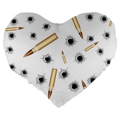 Bulletsnbulletholes 19  Premium Heart Shape Cushion from ArtsNow.com Back