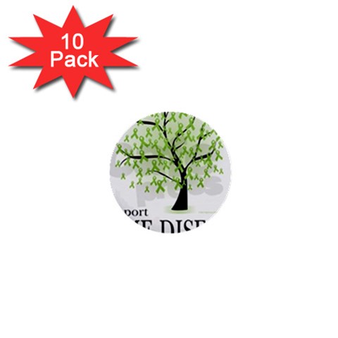 Lyme Tree 1  Mini Button (10 pack)  from ArtsNow.com Front