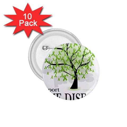 Lyme Tree 1.75  Button (10 pack)  from ArtsNow.com Front