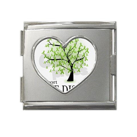 Lyme Tree Mega Link Heart Italian Charm (18mm) from ArtsNow.com Front