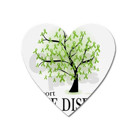 Lyme Tree Magnet (Heart) from ArtsNow.com Front