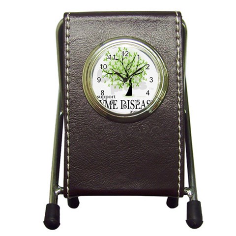 Lyme Tree Pen Holder Desk Clock from ArtsNow.com Front