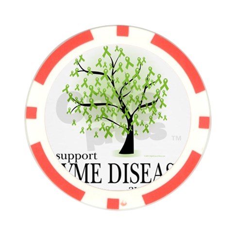 Lyme Tree Poker Chip Card Guard from ArtsNow.com Front