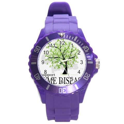 Lyme Tree Round Plastic Sport Watch Large from ArtsNow.com Front