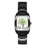 Lyme Tree Men s Stainless Steel Barrel Analog Watch