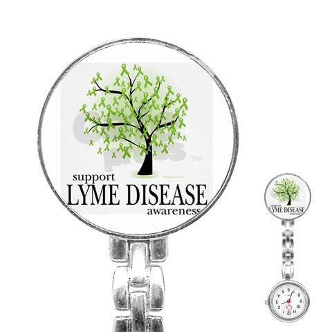 Lyme Tree Stainless Steel Nurses Watch from ArtsNow.com Front