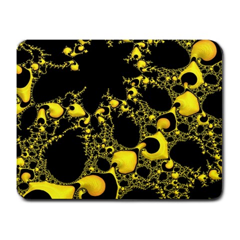 Special Fractal 04 Yellow Small Mouse Pad (Rectangle) from ArtsNow.com Front