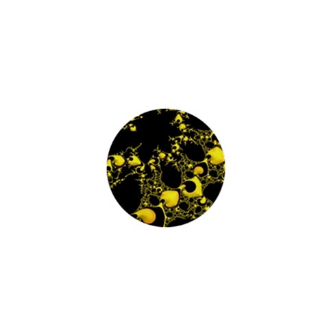 Special Fractal 04 Yellow 1  Mini Button from ArtsNow.com Front