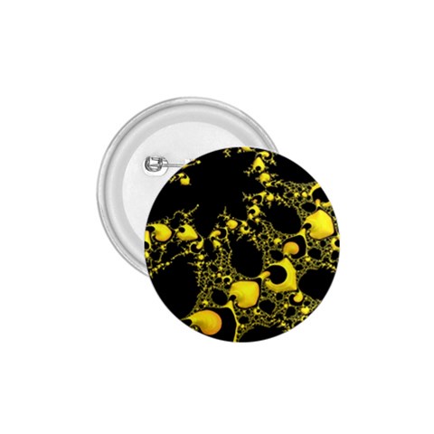 Special Fractal 04 Yellow 1.75  Button from ArtsNow.com Front