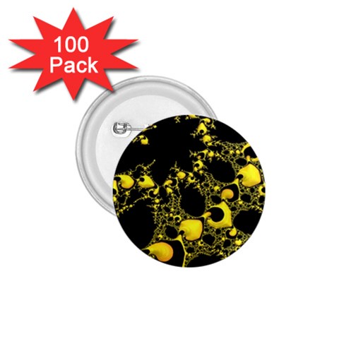 Special Fractal 04 Yellow 1.75  Button (100 pack) from ArtsNow.com Front