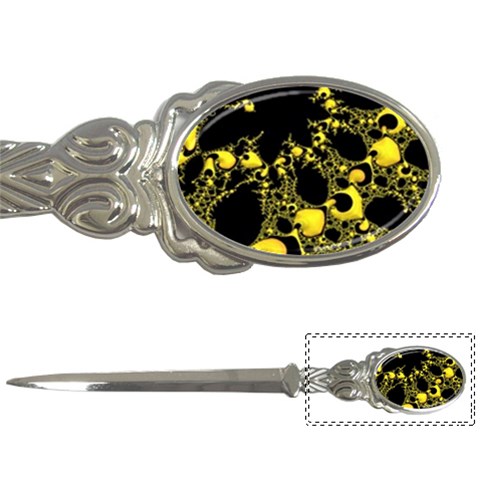 Special Fractal 04 Yellow Letter Opener from ArtsNow.com Front