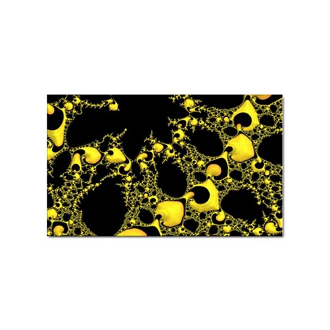 Special Fractal 04 Yellow Sticker (Rectangle) from ArtsNow.com Front