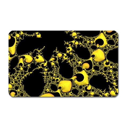 Special Fractal 04 Yellow Magnet (Rectangular) from ArtsNow.com Front