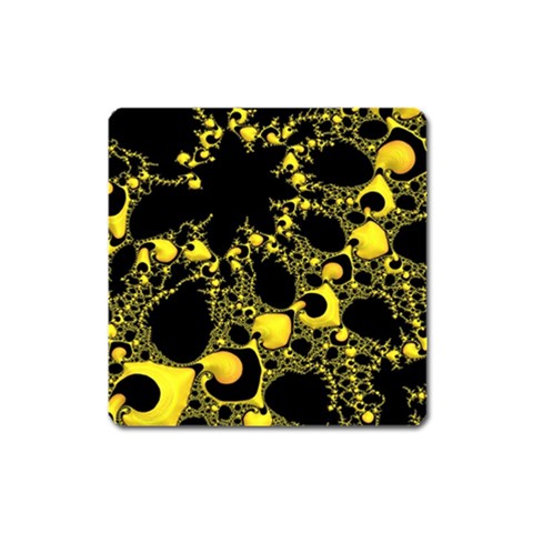 Special Fractal 04 Yellow Magnet (Square) from ArtsNow.com Front