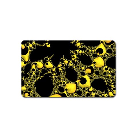 Special Fractal 04 Yellow Magnet (Name Card) from ArtsNow.com Front