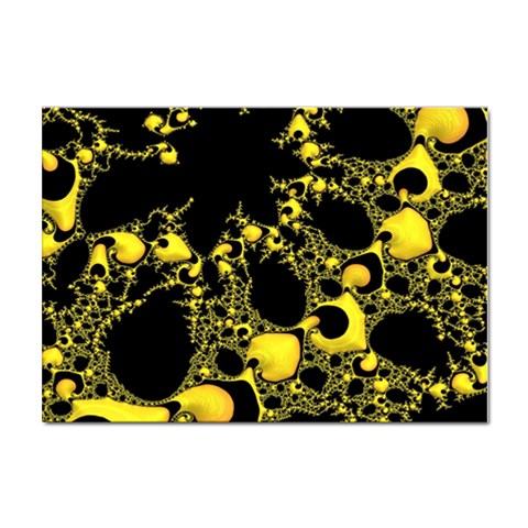 Special Fractal 04 Yellow A4 Sticker 10 Pack from ArtsNow.com Front