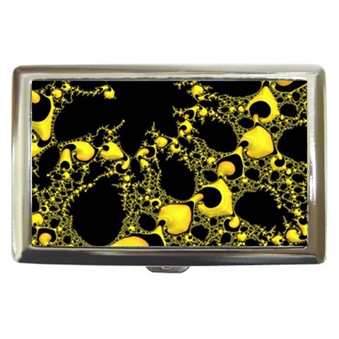 Special Fractal 04 Yellow Cigarette Money Case from ArtsNow.com Front