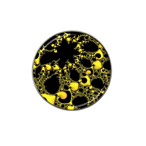 Special Fractal 04 Yellow Golf Ball Marker 10 Pack (for Hat Clip) from ArtsNow.com Front