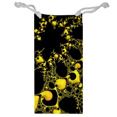 Special Fractal 04 Yellow Jewelry Bag from ArtsNow.com Front