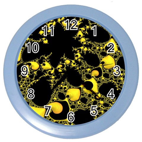 Special Fractal 04 Yellow Wall Clock (Color) from ArtsNow.com Front