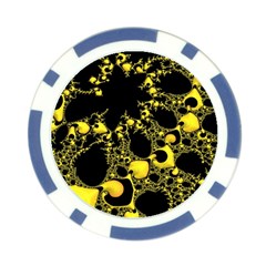 Special Fractal 04 Yellow Poker Chip from ArtsNow.com Back