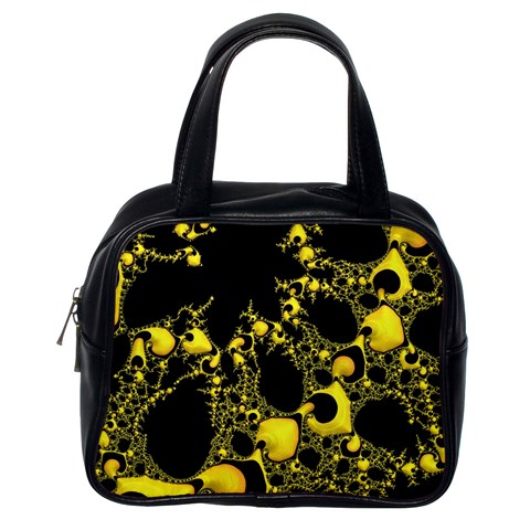 Special Fractal 04 Yellow Classic Handbag (Two Sides) from ArtsNow.com Back