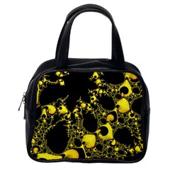 Special Fractal 04 Yellow Classic Handbag (Two Sides) from ArtsNow.com Back